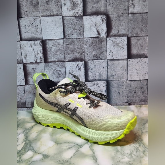 Asics Gel Trabuco 12 Oatmeal Black Running Shoes , Women's Size 6.5 - Picture 2 of 11